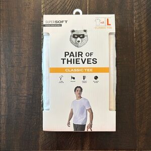 Pair of Theives Classic Tee - White 2 pack
